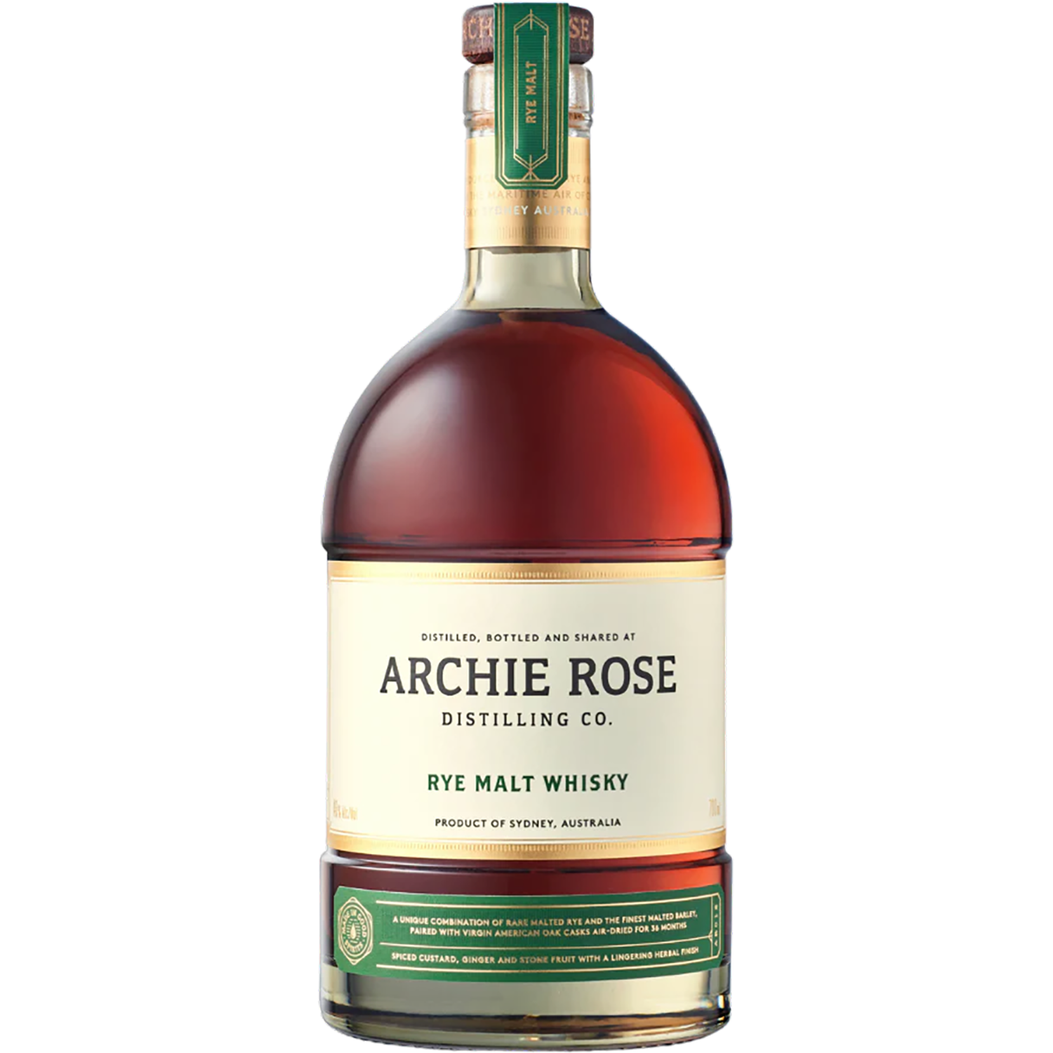 Archie Rose Distilling Co Rye Malt Whisky 700mL
