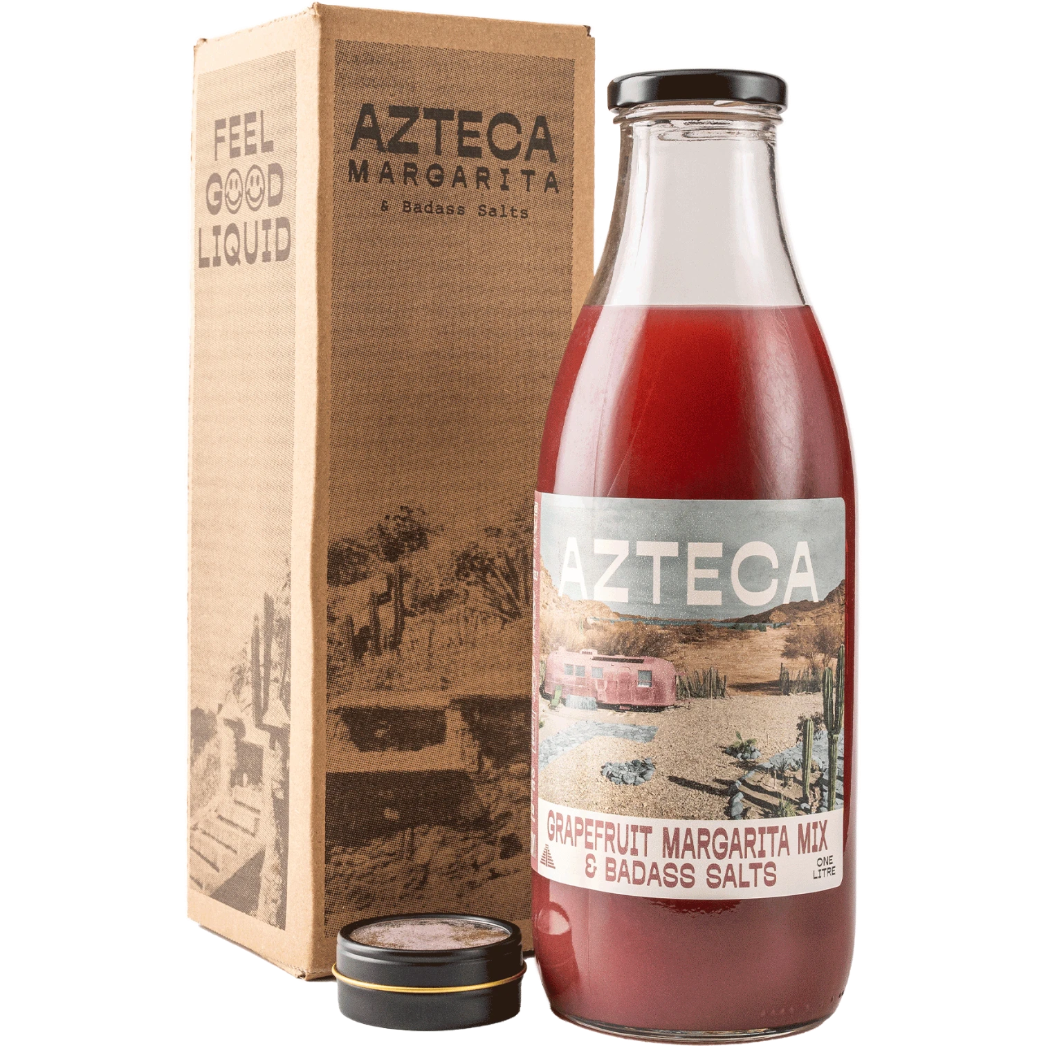 Azteca Grapefruit & Hibiscus Margarita Mix 1L With Box