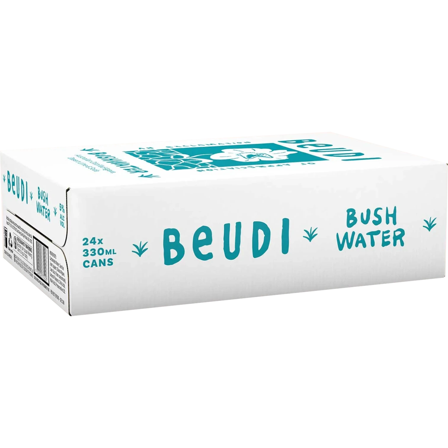 Beudi Bushwater Agave Desert Lime & Soda Cans 330mL