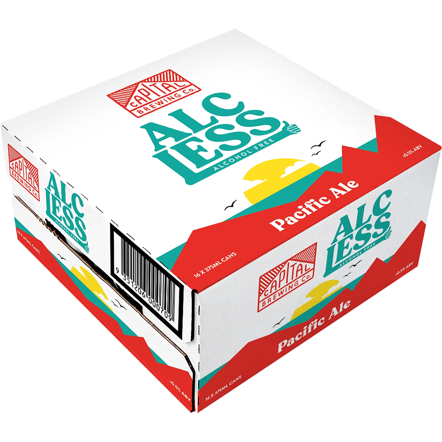 Capital Brewing Co Alc-Less Pacific Ale Cans 375mL