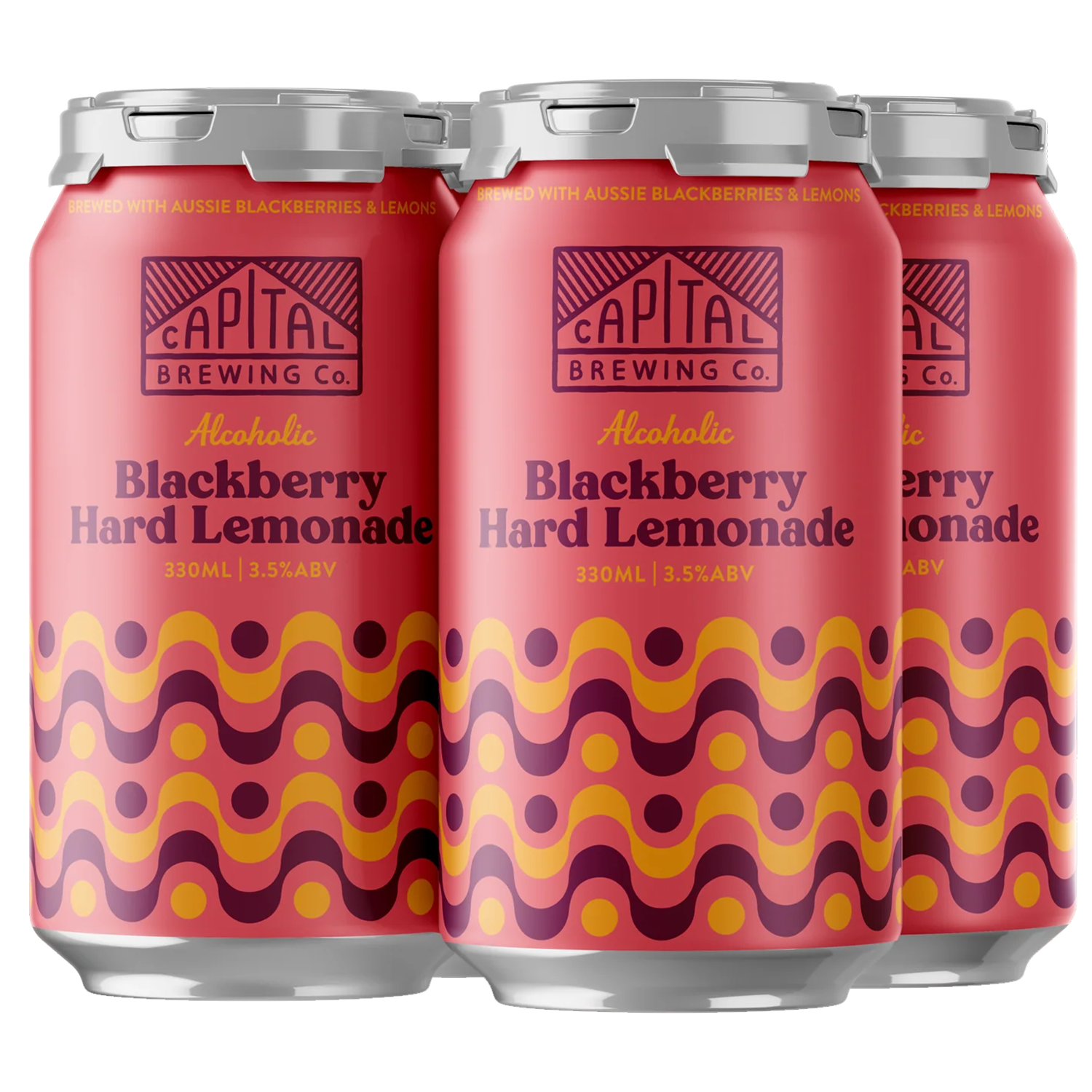 Capital Brewing Co Blackberry Hard Lemonade Cans 330mL
