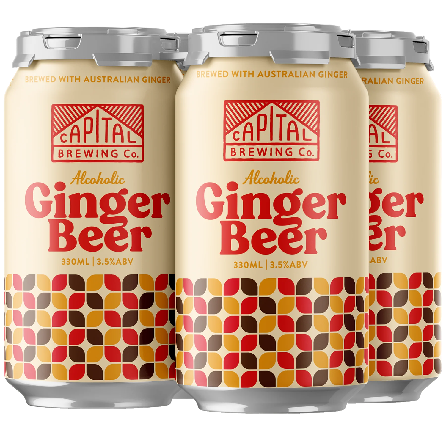 Capital Brewing Co Ginger Beer Cans 330mL