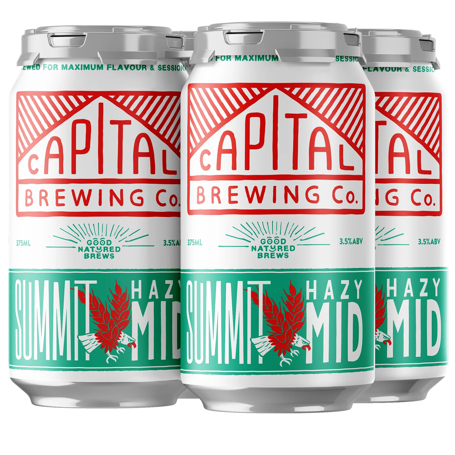 Capital Brewing Co Summit Hazy Mid Cans 375mL