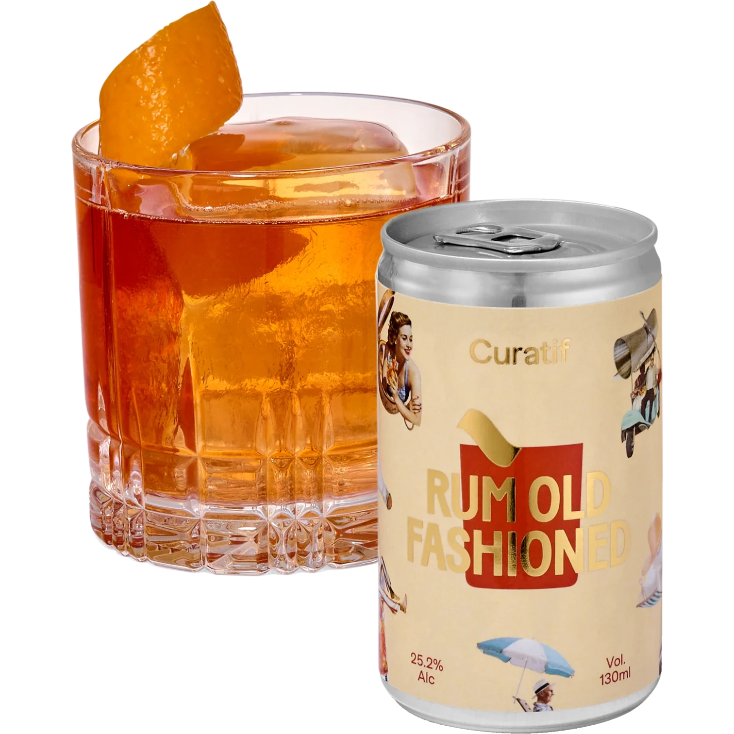 Curatif Rum Old Fashioned Cans 130mL