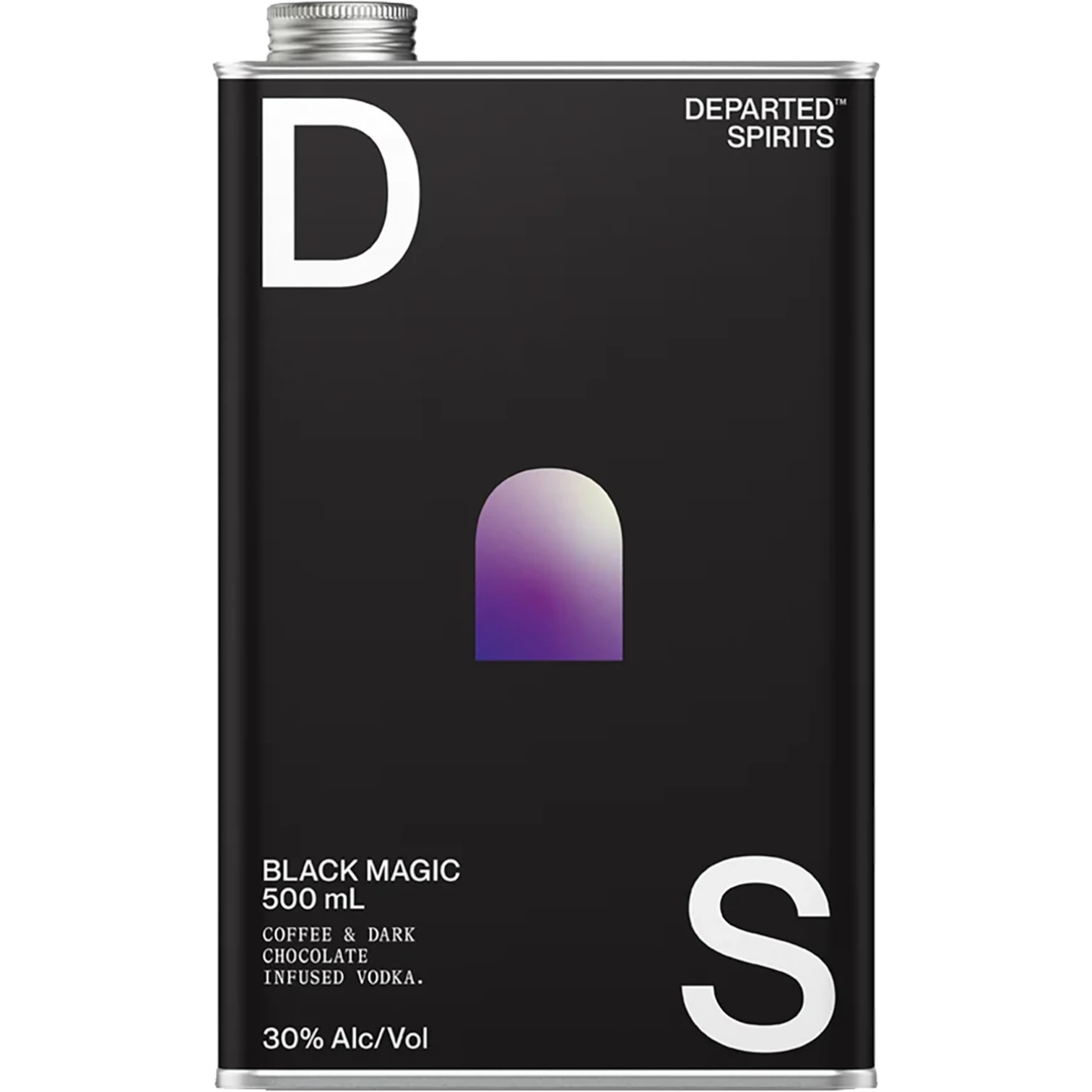Departed Spirits Black Magic Coffee Vodka 500mL Front Label