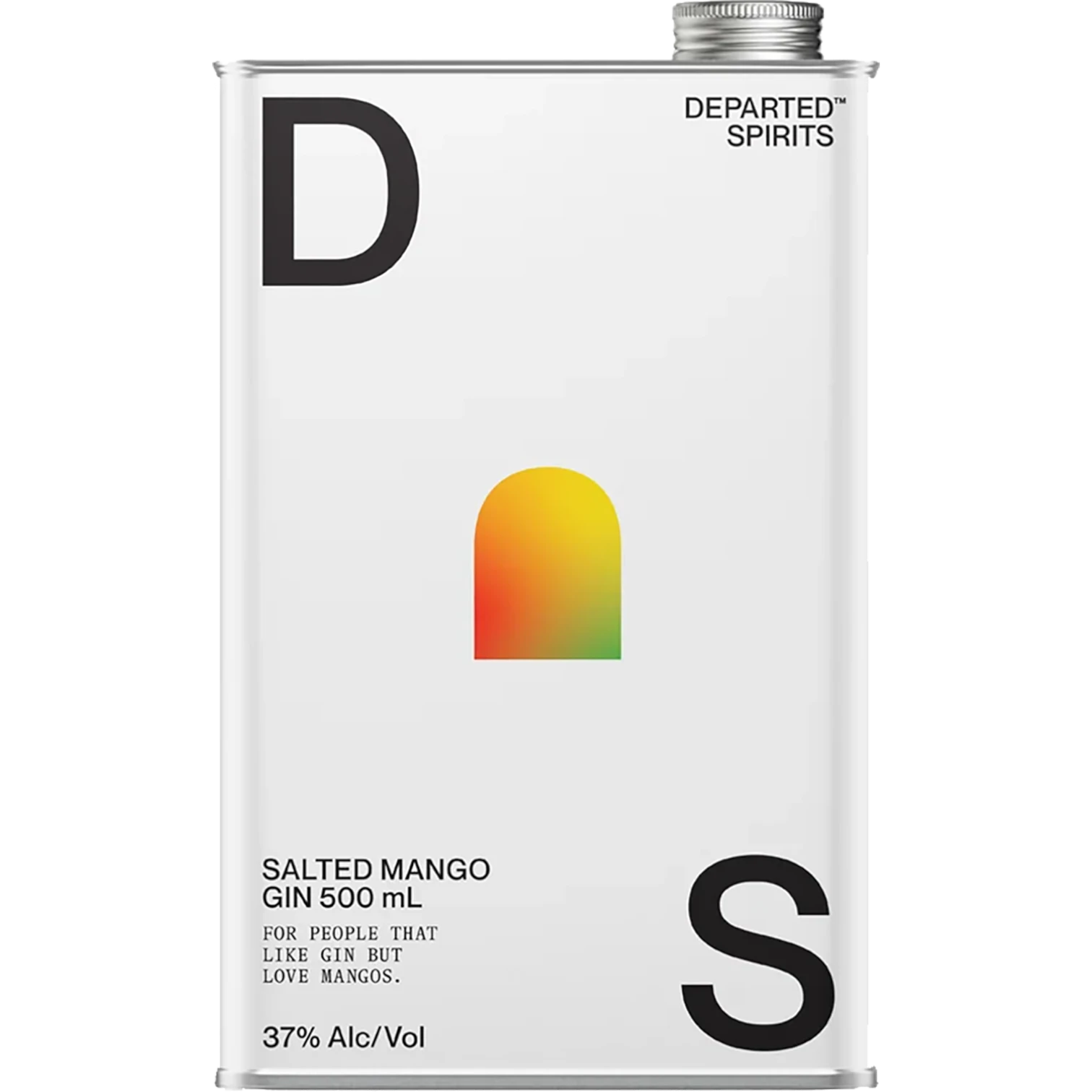 Departed Spirits Salted Mango Gin 500mL Back Label