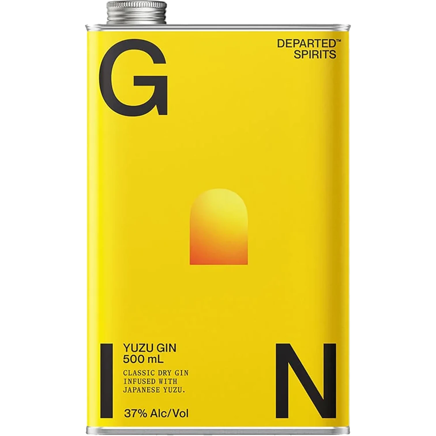 Departed Spirits Yuzu Gin 500mL Front Label