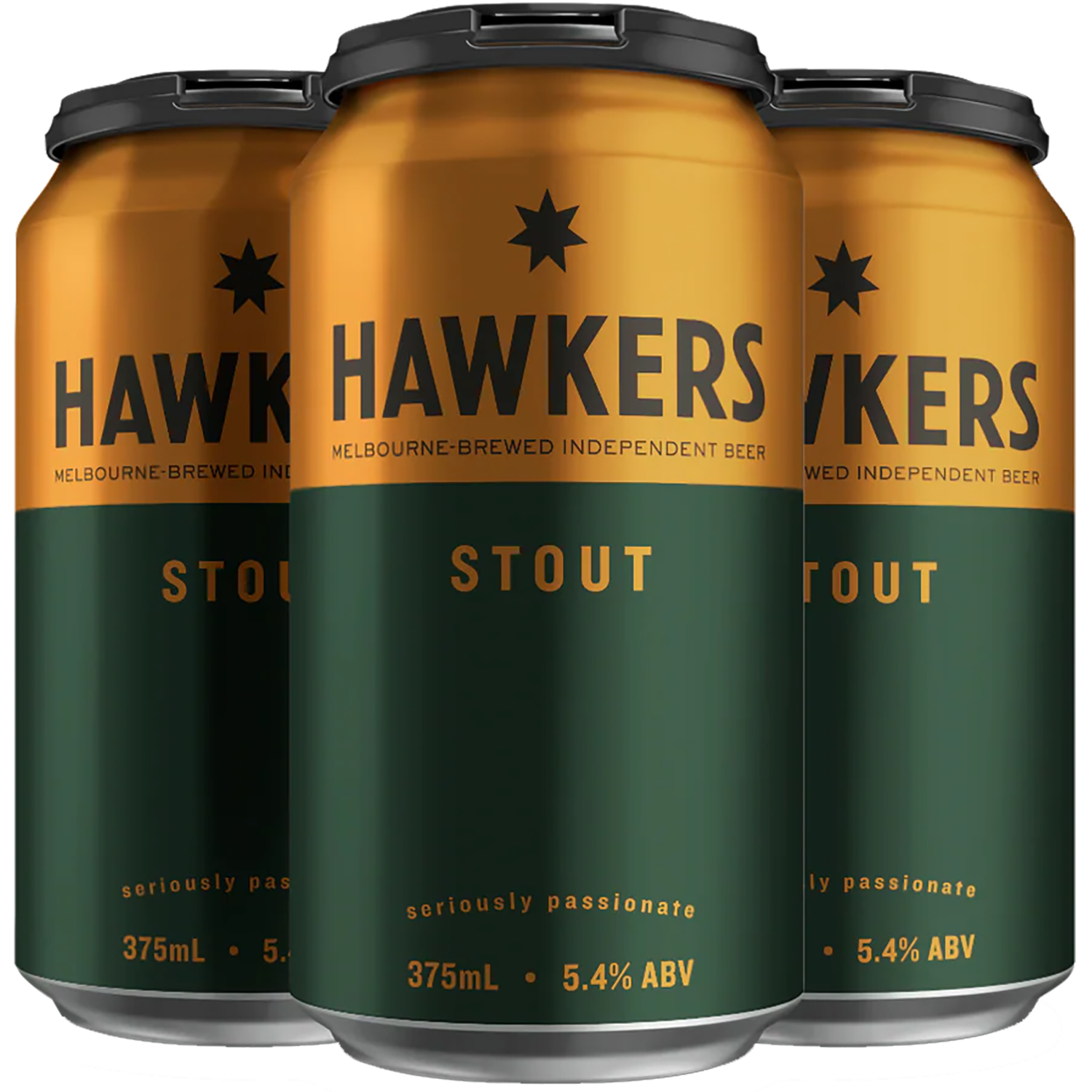 Hawkers Stout Cans 375mL