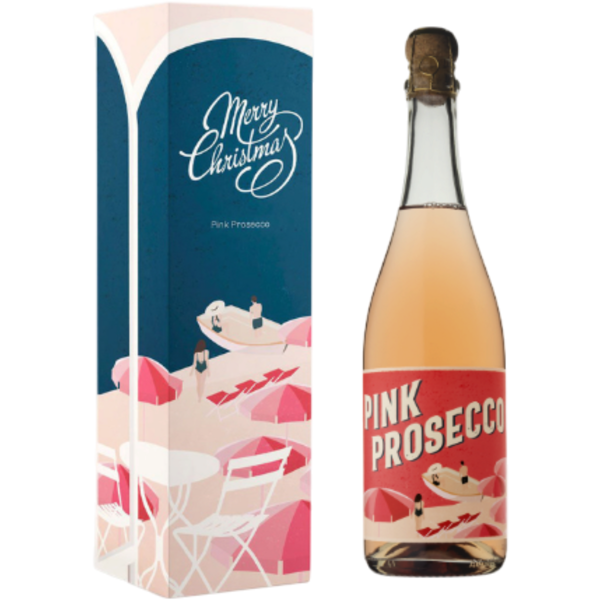Hunter Wine Lab Pink Prosecco in a Christmas Gift Box 750mL