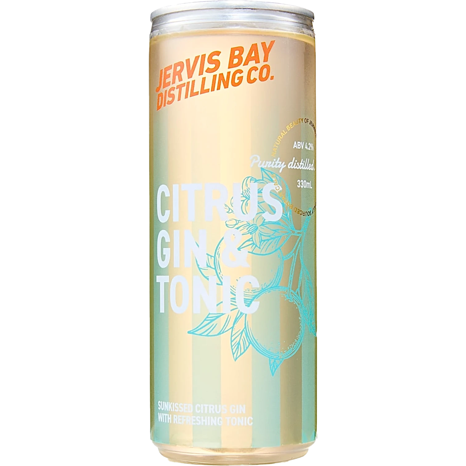 Jervis Bay Distilling Co Citrus Gin & Tonic Cans 330mL