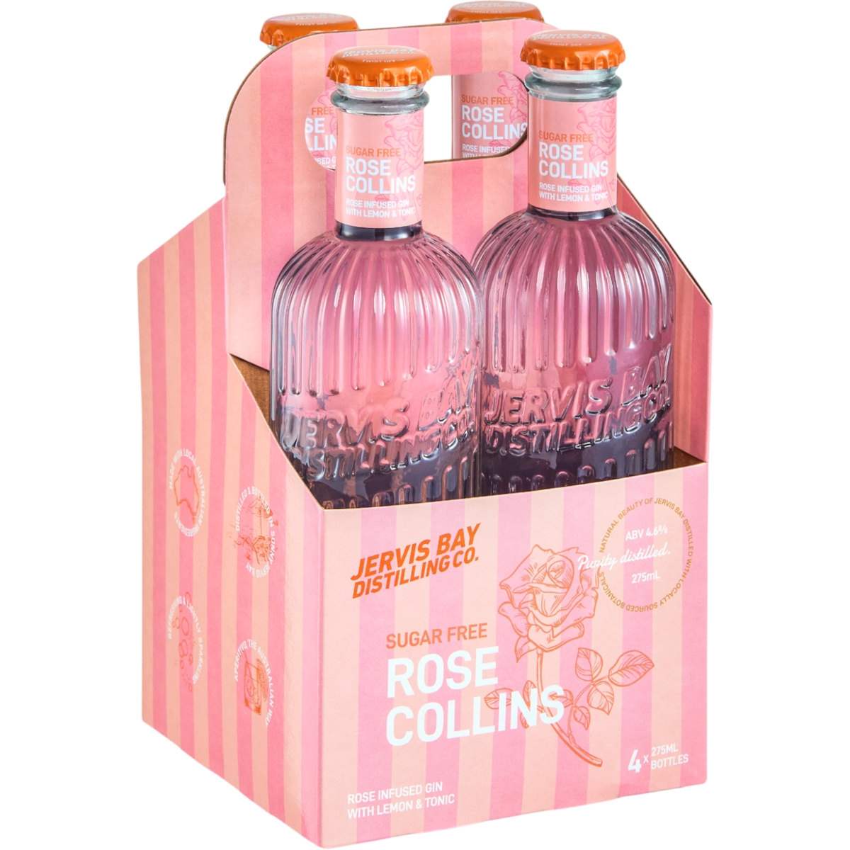 Jervis Bay Distilling Co Rose Collins 275mL 4 pack