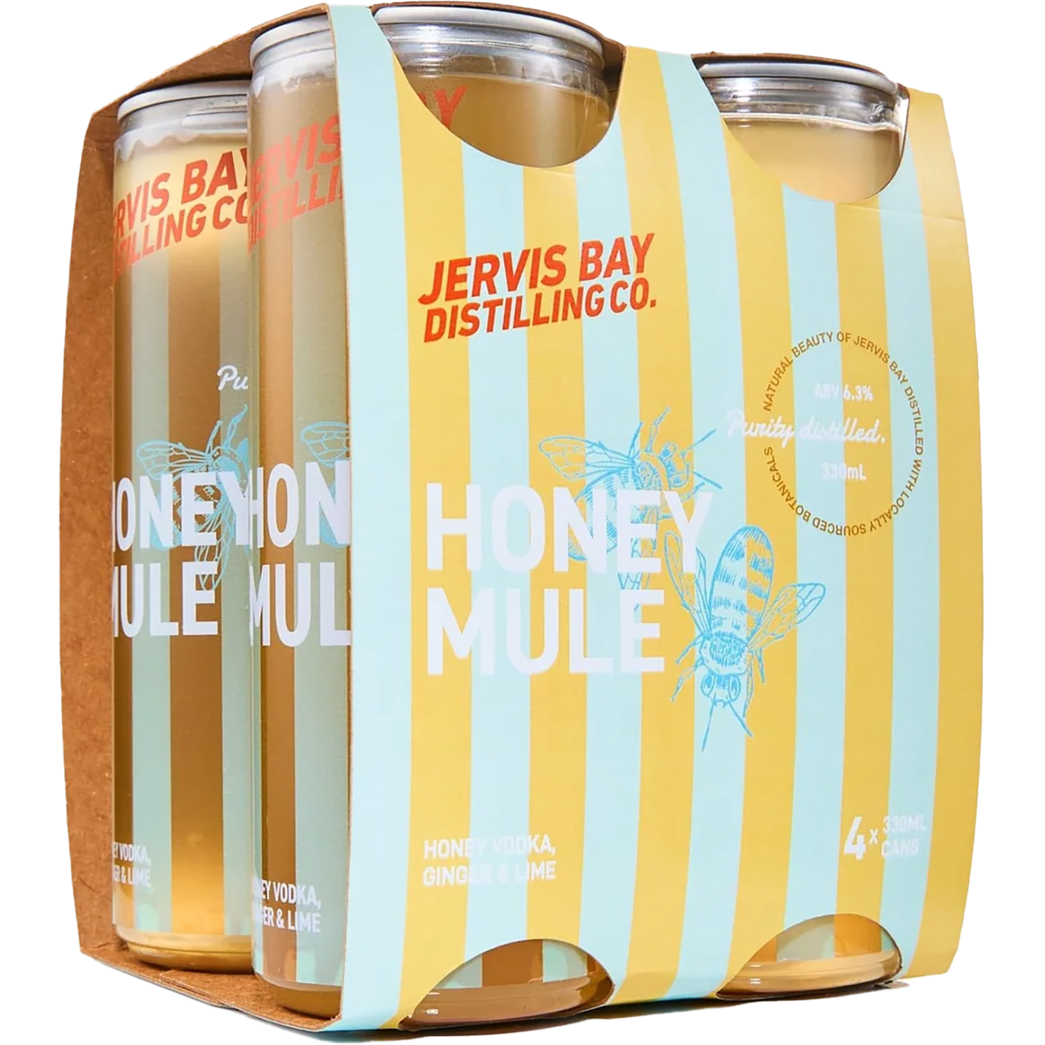 Jervis Bay Distilling Co Honey Mule Cans 330mL
