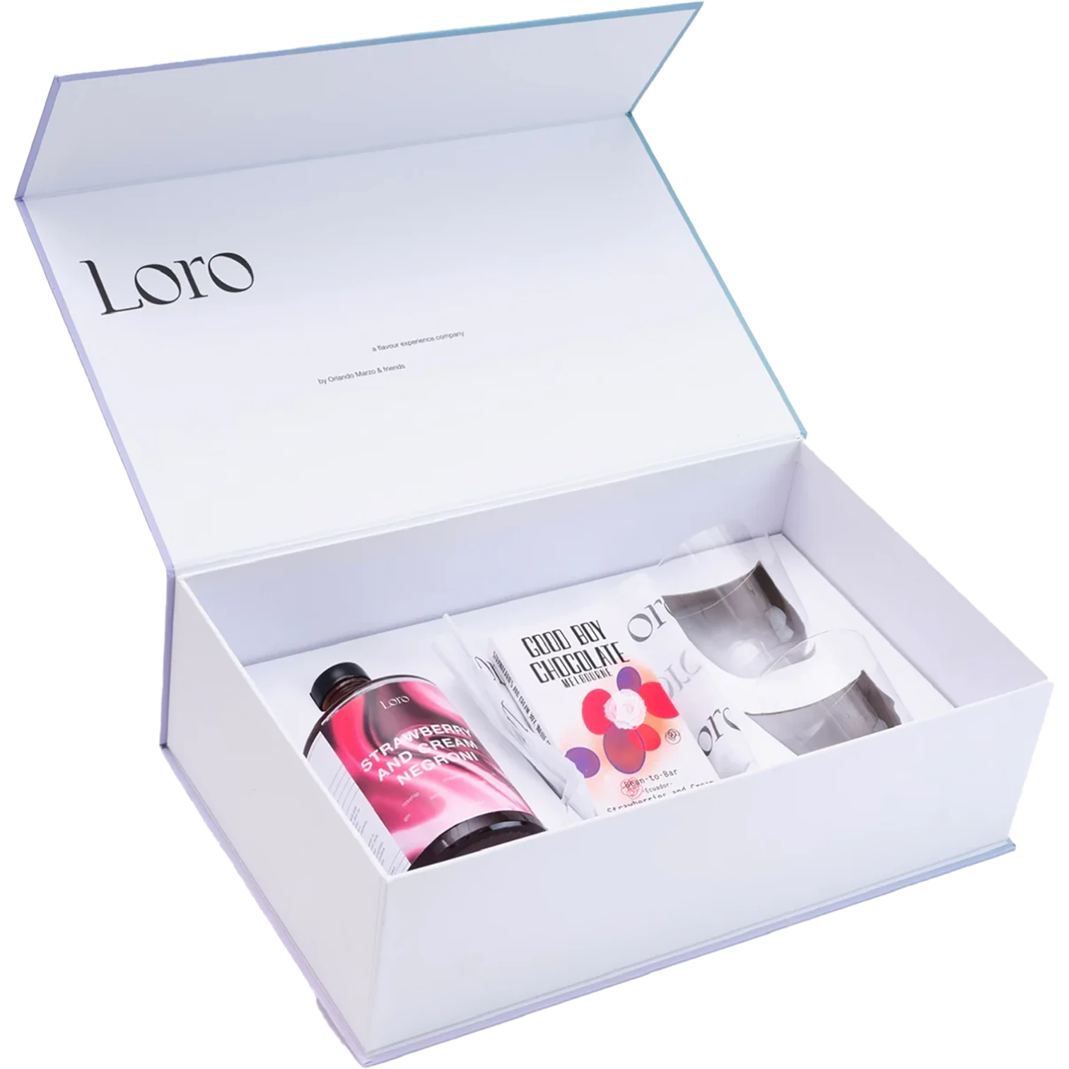 Loro Strawberry & Cream Negroni Bottled Cocktail Gift Set