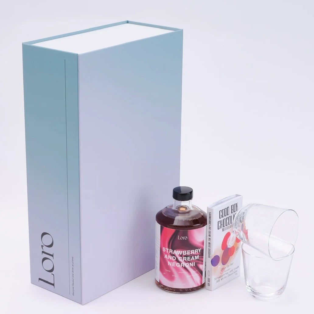 Loro Strawberry & Cream Negroni Bottled Cocktail Gift Set