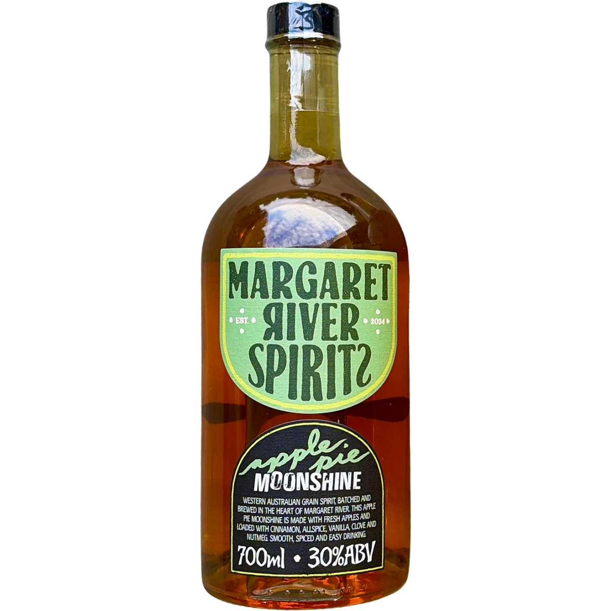 Margaret River Spirits Apple Pie Moonshine 700mL Front Label