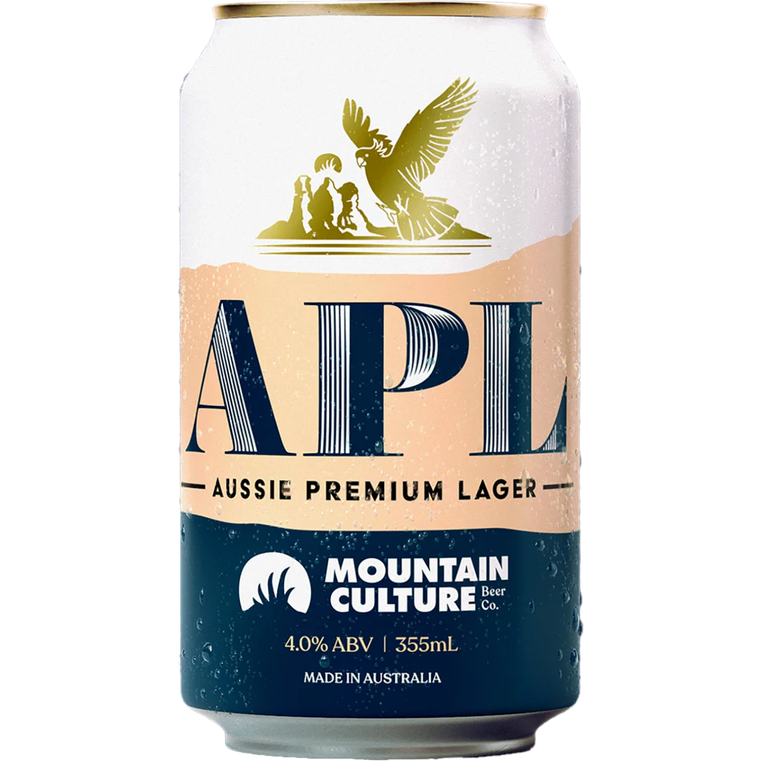 Mountain Culture Beer Co Aussie Premium Lager Cans 355mL