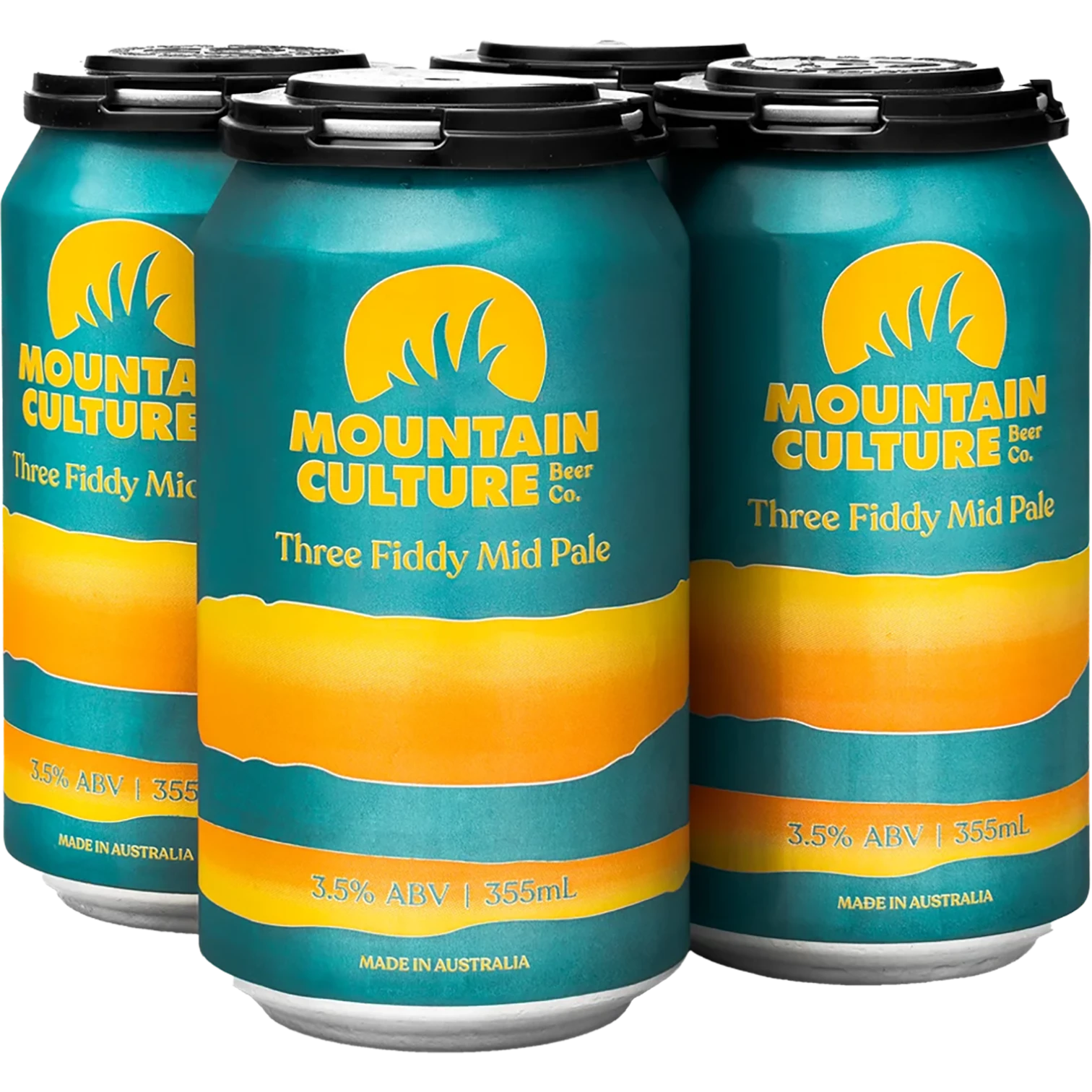 Mountain Culture Beer Co Three Fiddy Mid Pale Cans 355mL