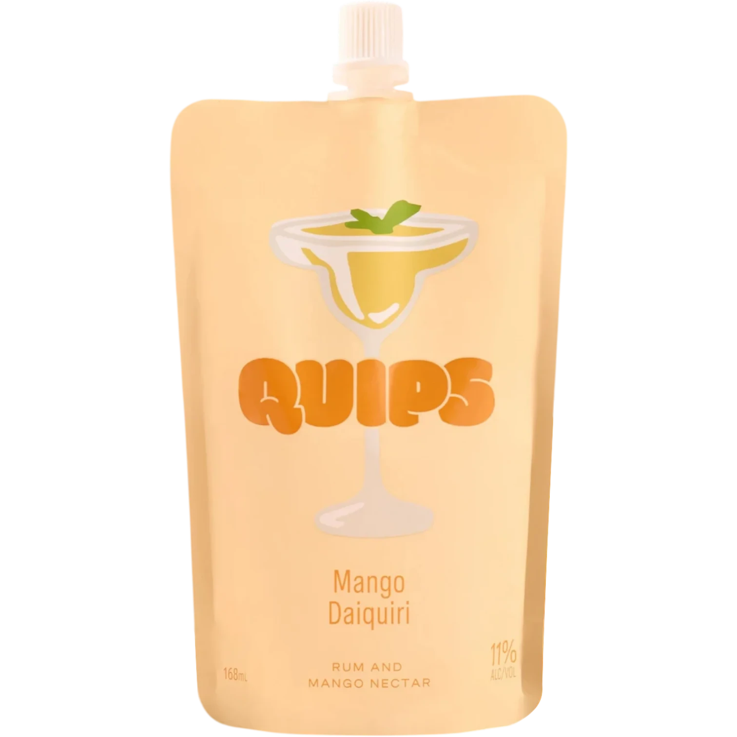 Quips Mango Daiquiri Cocktail Pouch 168mL Front Label