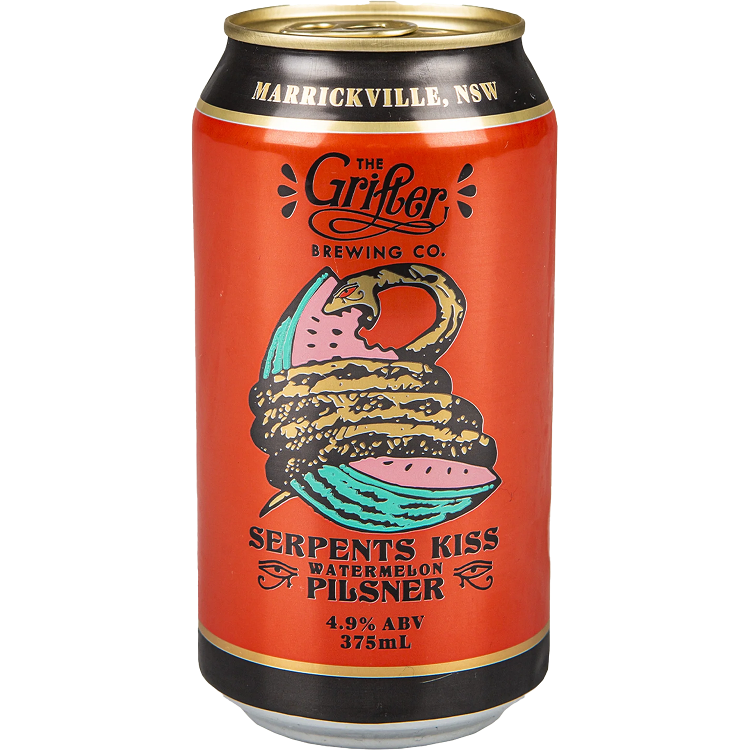 The Grifter Brewing Co Serpents Kiss Watermelon Pilsner Cans 375mL