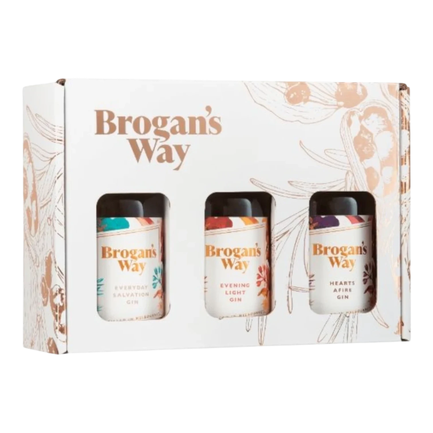 Brogan's Way Gin Gift Pack 3 x 200mL Side