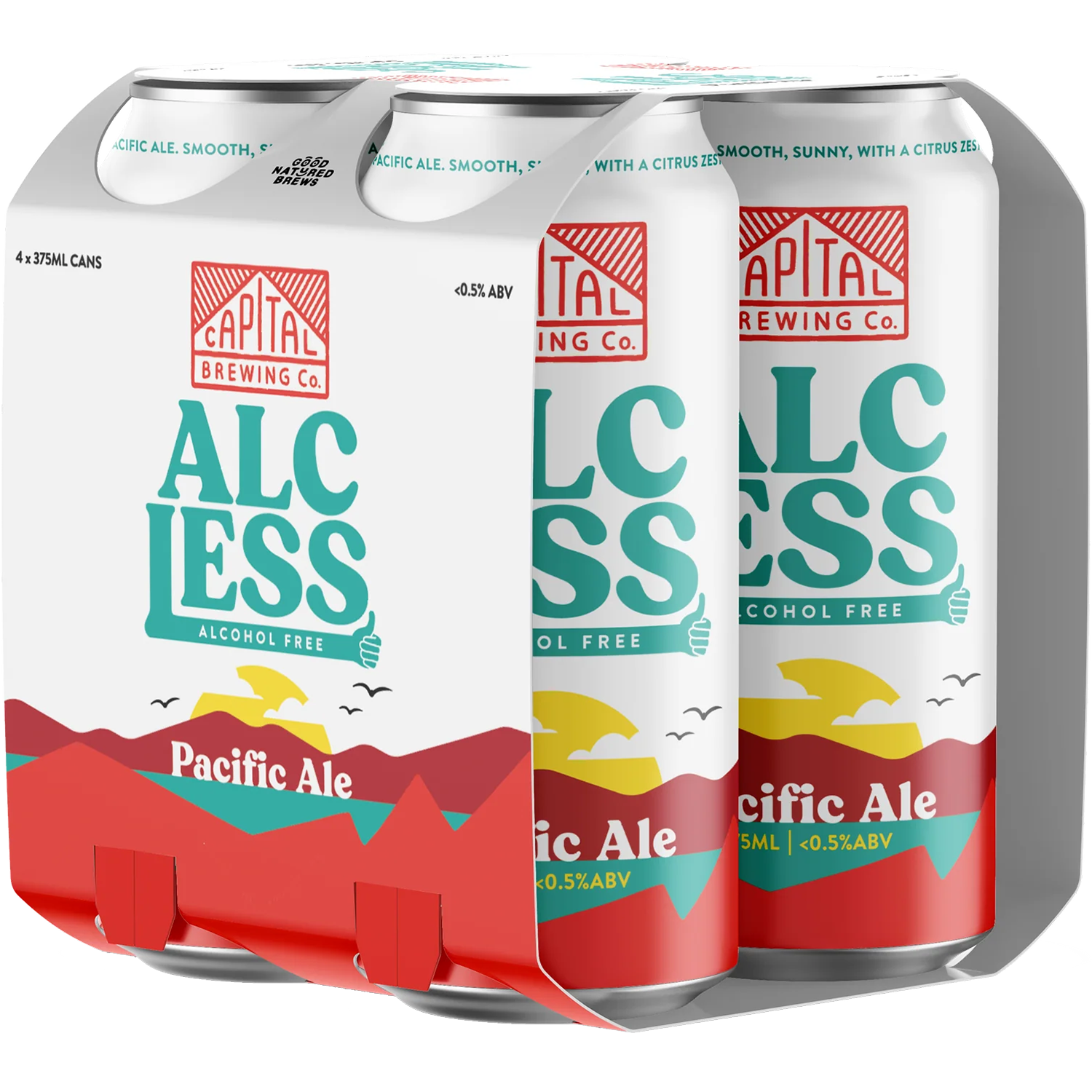 Capital Brewing Co Alc-Less Pacific Ale Cans 375mL