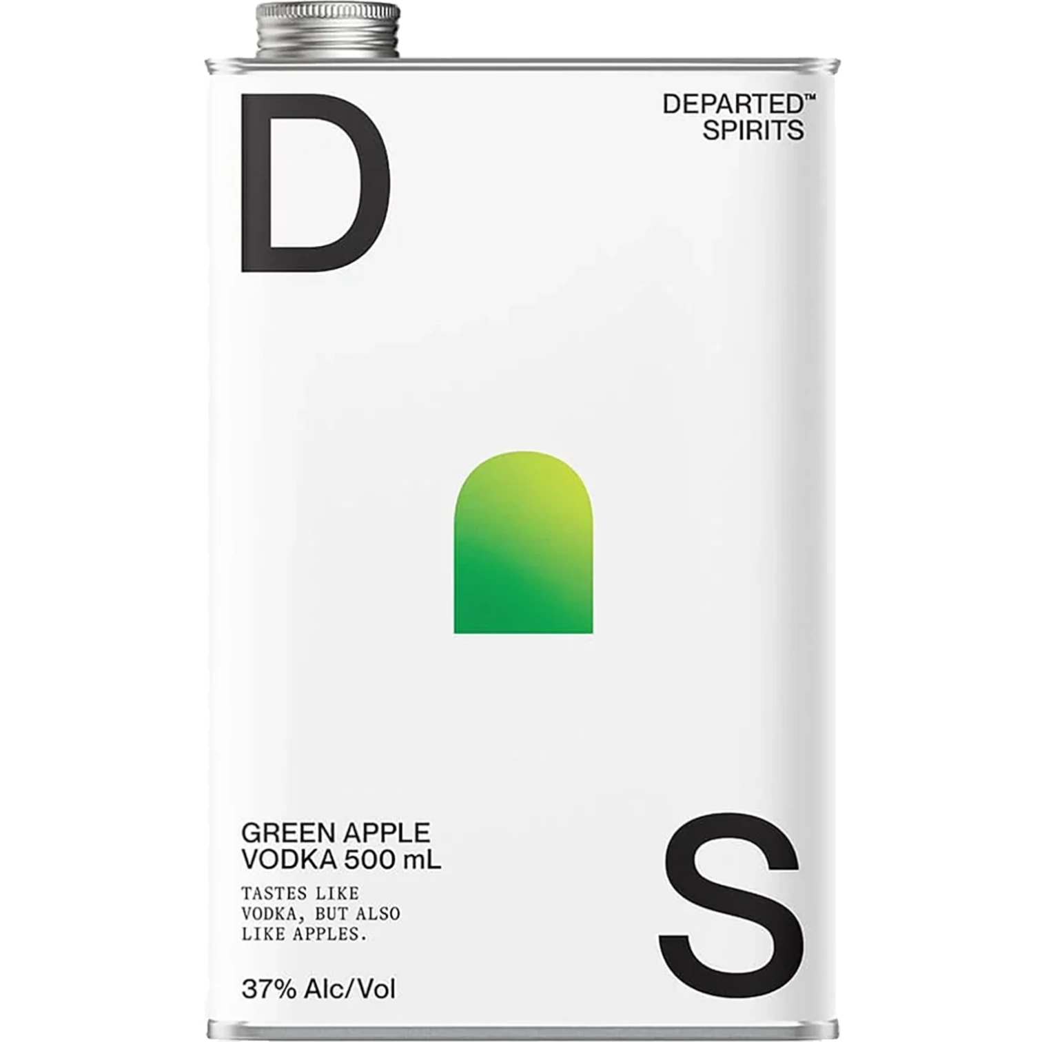 Departed Spirits Green Apple Vodka 500mL Back Label