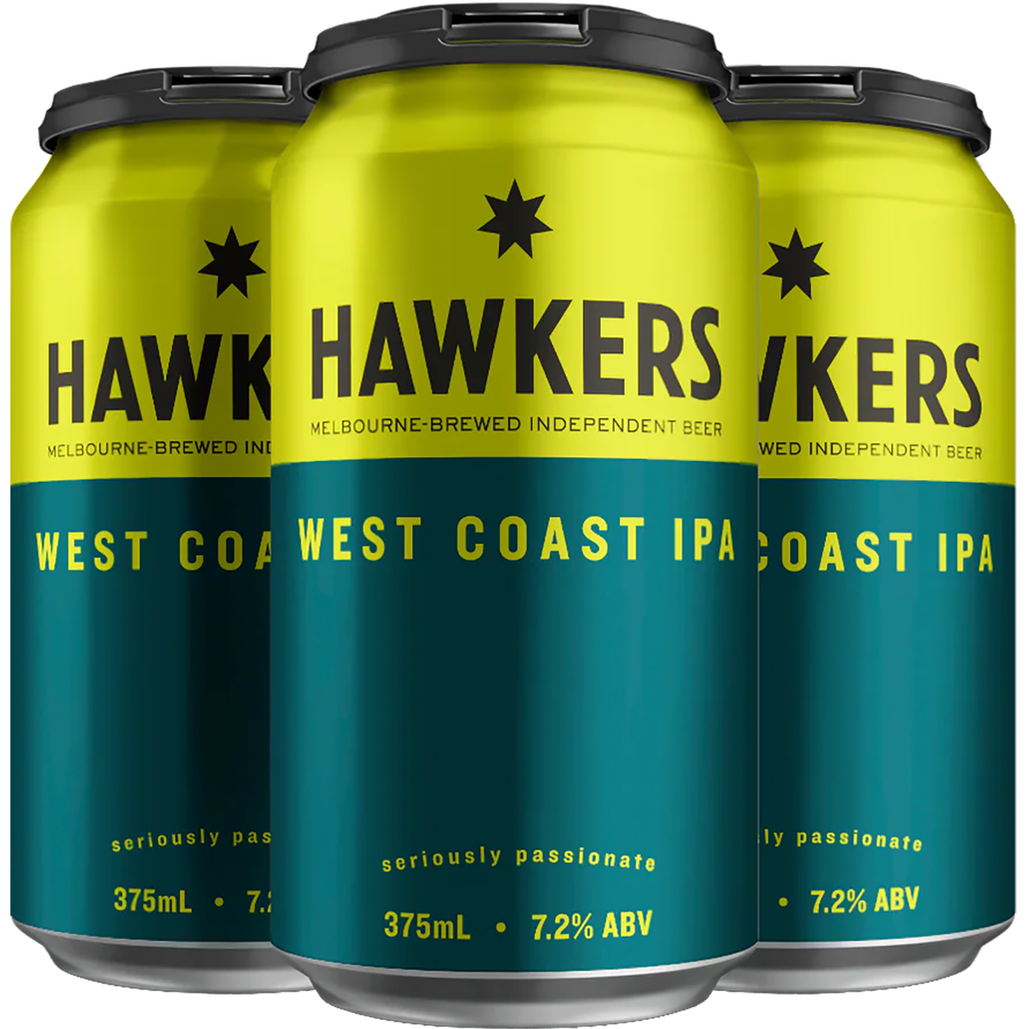 Hawkers West Coast IPA Cans 375mL