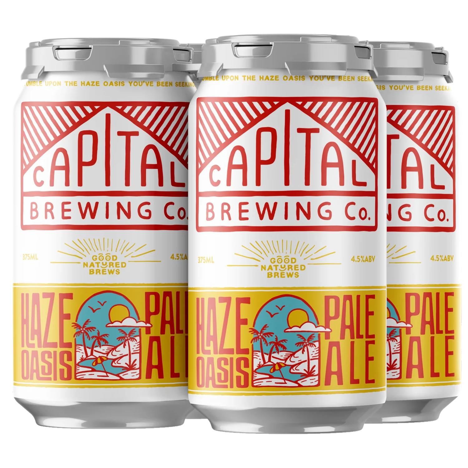 Capital Brewing Co Haze Oasis Hazy Pale Ale Cans 375mL