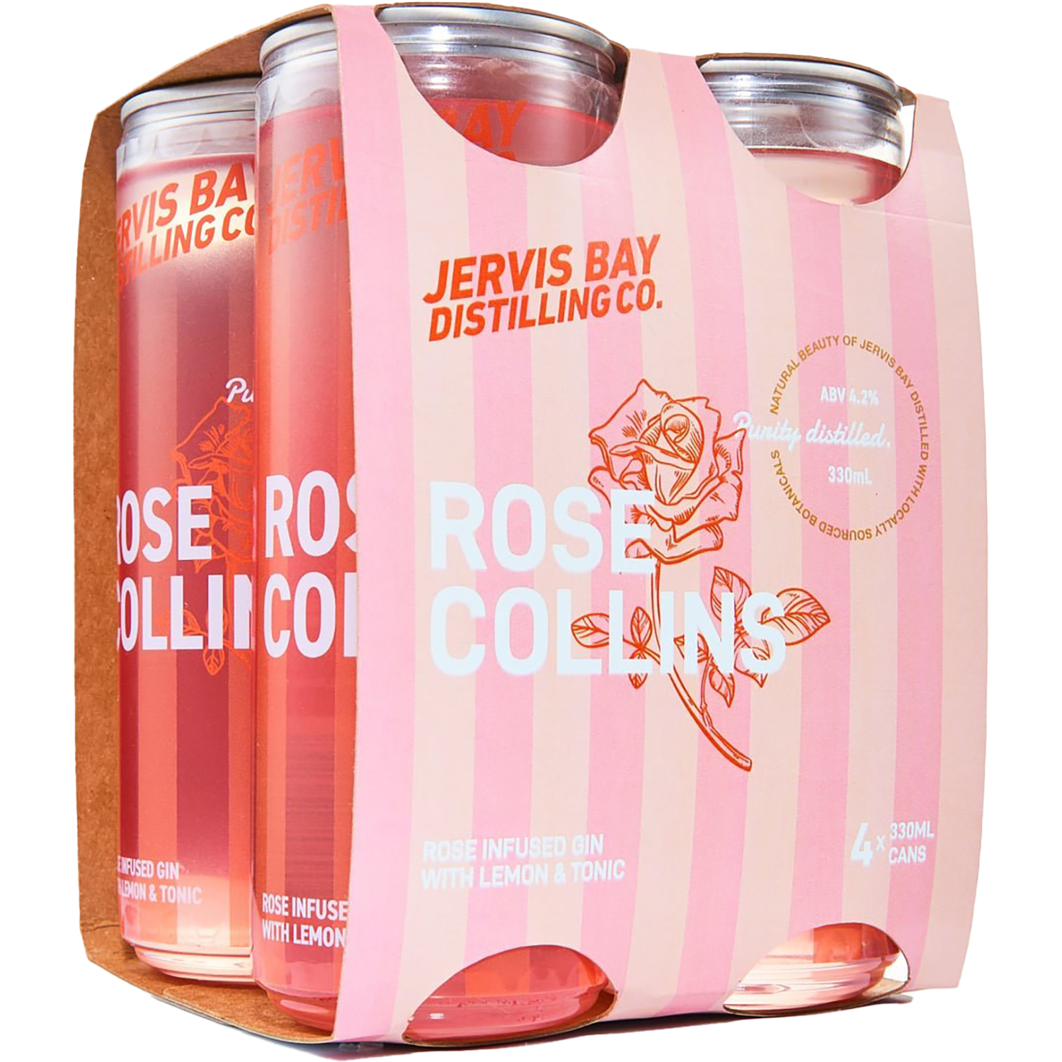 Jervis Bay Distilling Co Rose Collins Cans 330mL