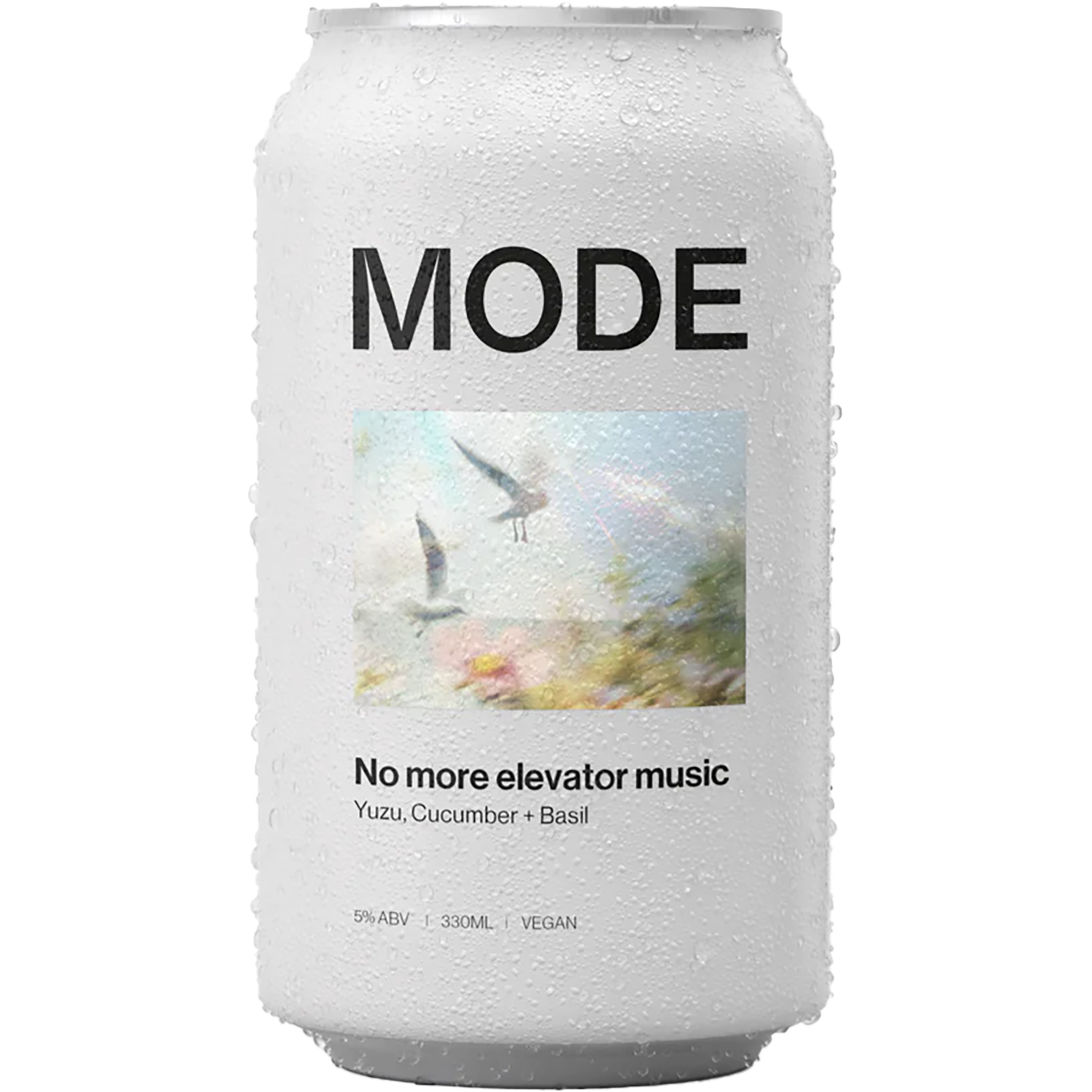 MODE No More Elevator Music Yuzu Cucumber Basil Seltzer Cans 330mL