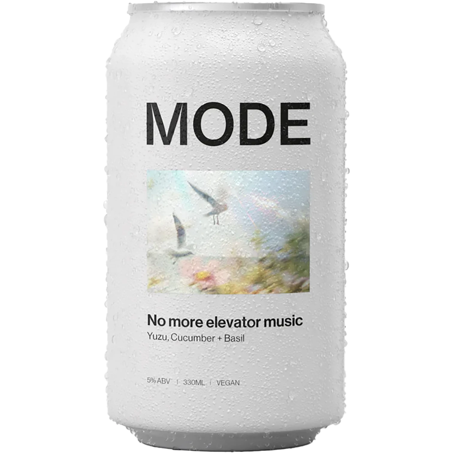 MODE No More Elevator Music Yuzu Cucumber Basil Seltzer Cans 330mL