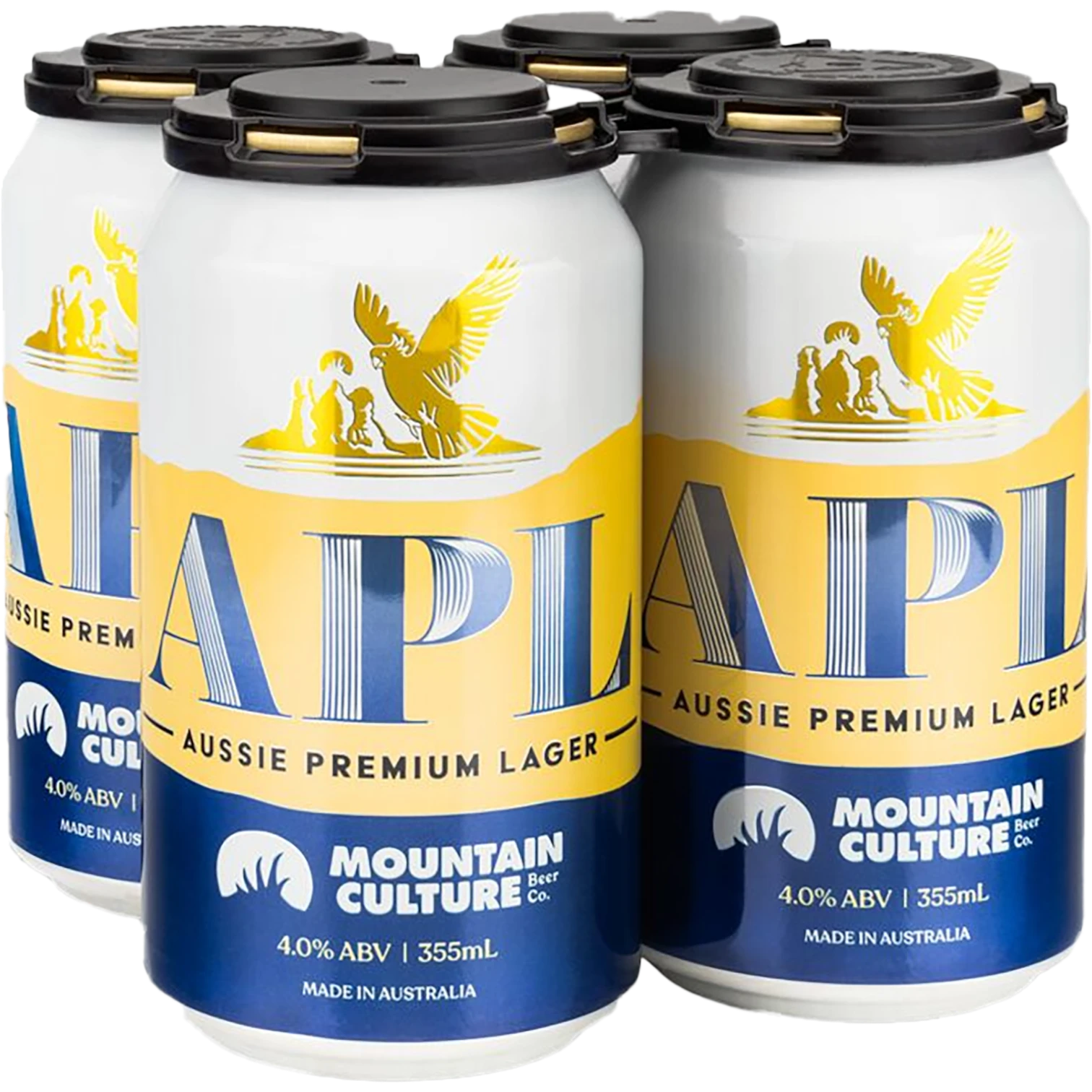 Mountain Culture Beer Co Aussie Premium Lager Cans 355mL