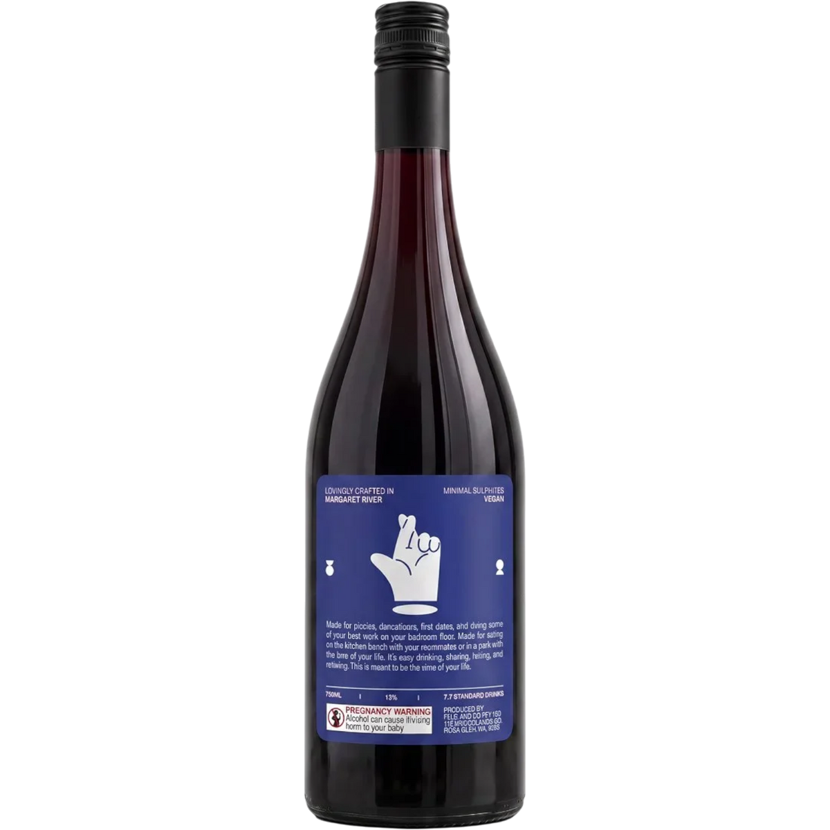 Something Wines Chilled Red 2025 750mL Back Label
