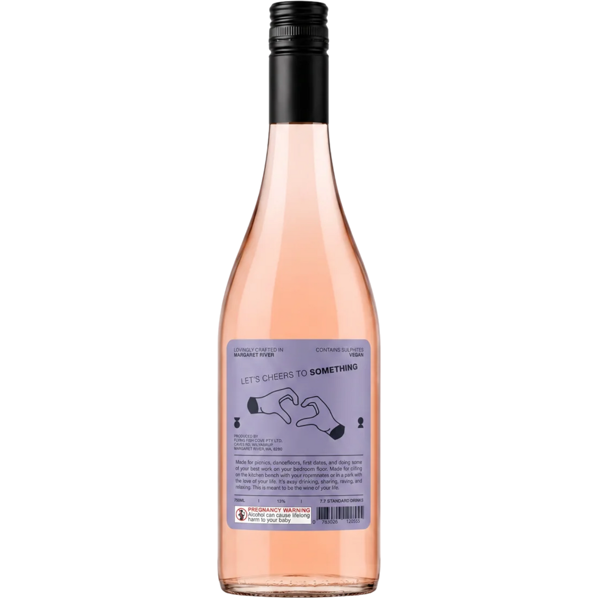Something Wines Rosé 2026 750mL Back Label