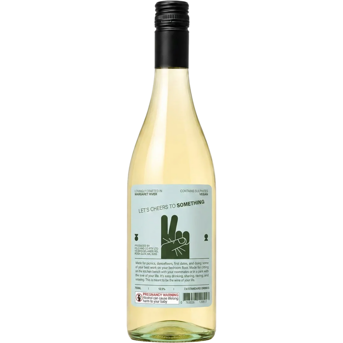 Something Wines Sauvignon Blanc 2025 750mL Back Label