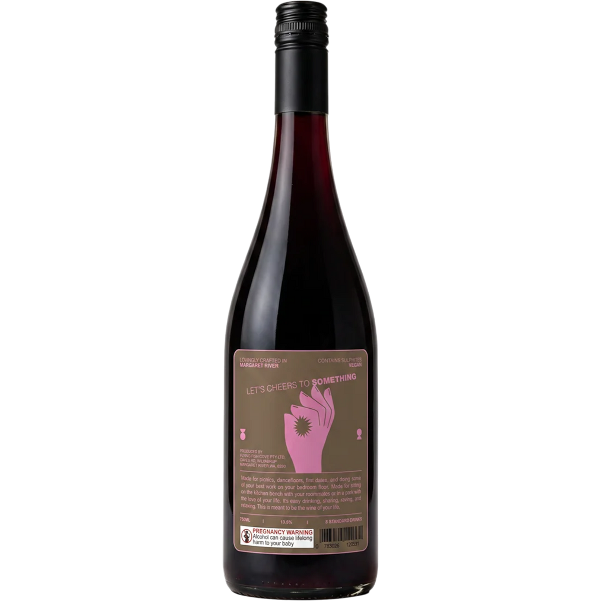 Something Wines Syrah 2025 750mL Back Label