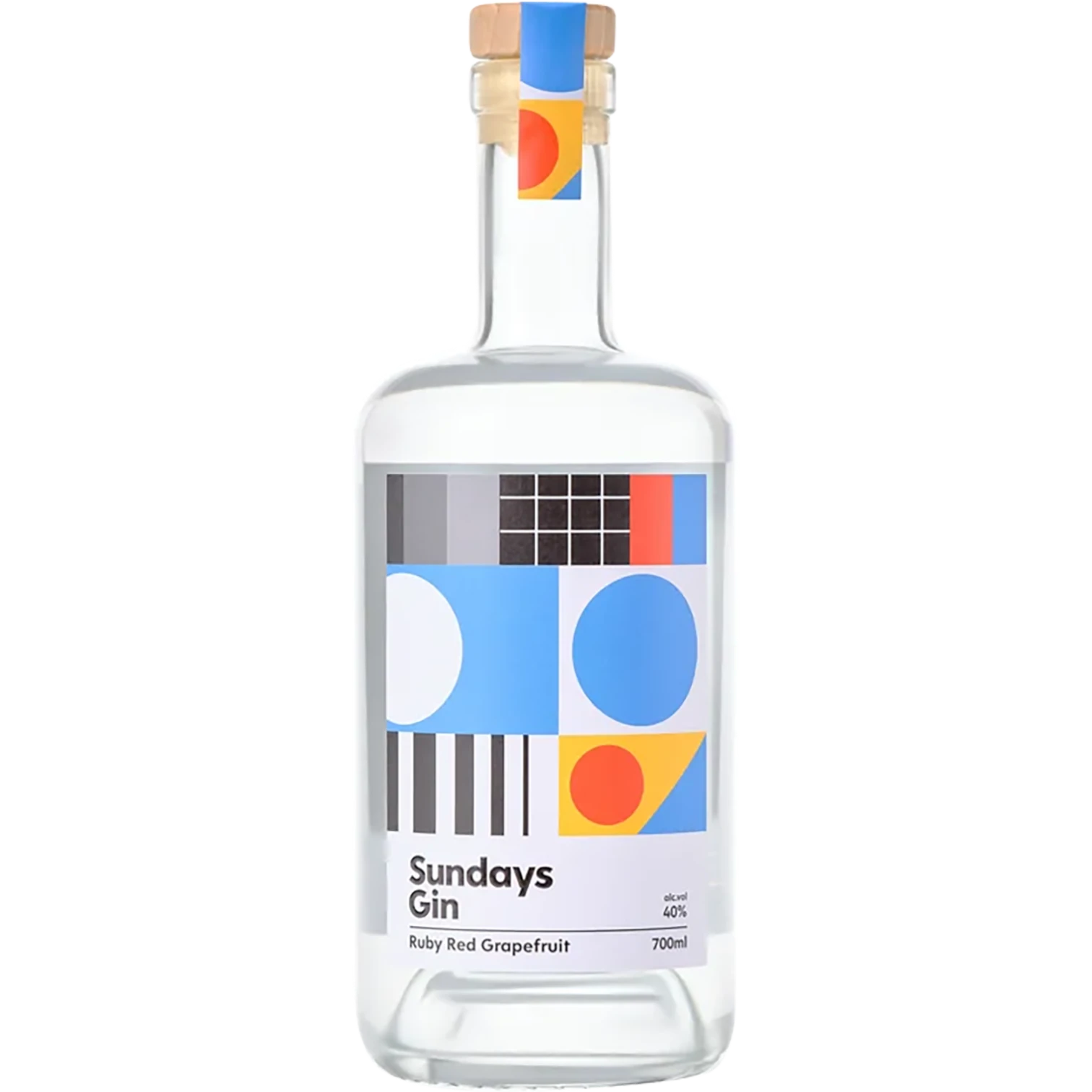 Sundays Distilling Ruby Red Grapefruit Gin 700mL