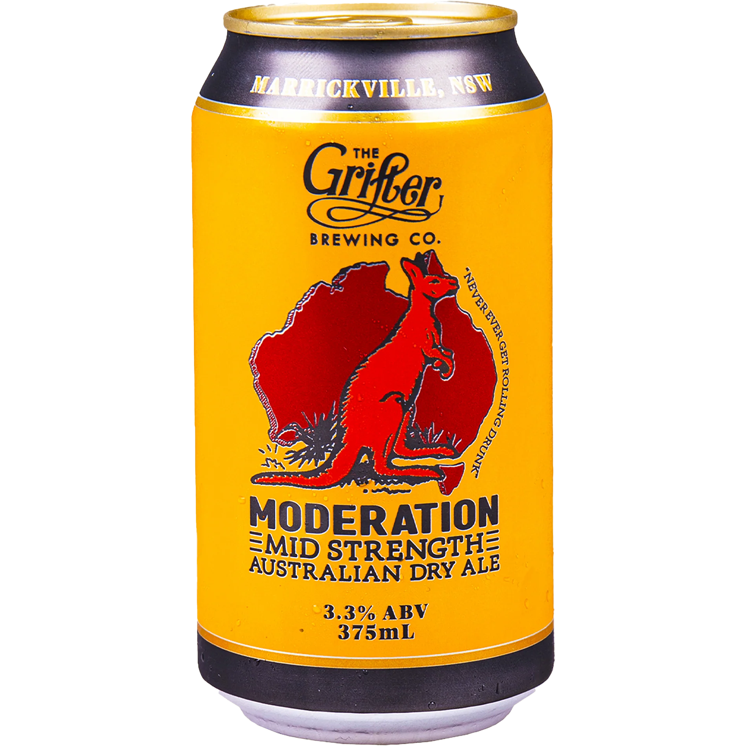 The Grifter Brewing Co Moderation Mid Strength Australian Dry Ale Cans 375mL