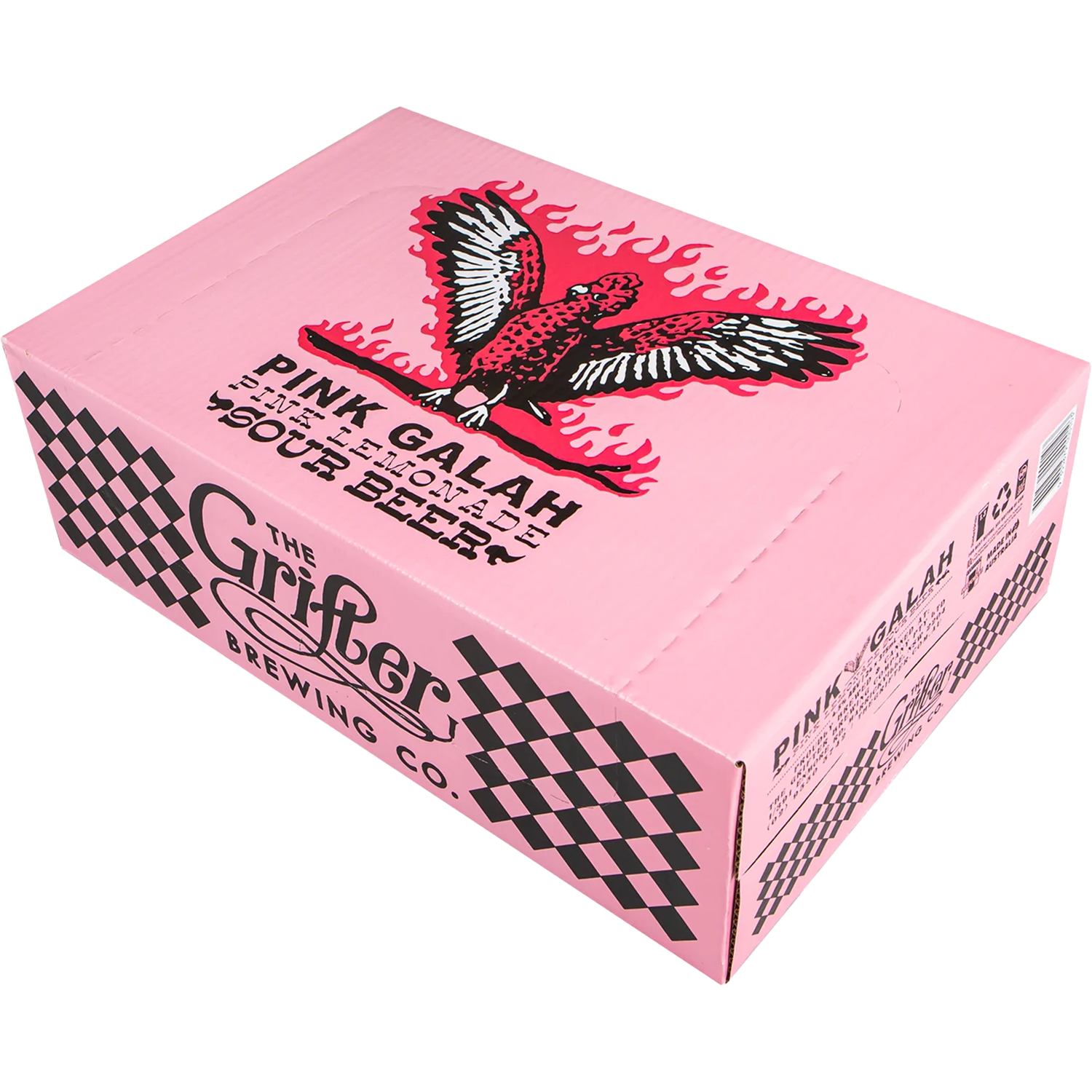 The Grifter Brewing Co Pink Galah Pink Lemonade Sour Beer Cans 375mL
